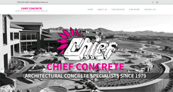 Desktop Screenshot of chiefconcrete.com